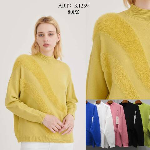 Sweter damskie K1259 Mix kolor S/M-L/XL 1
