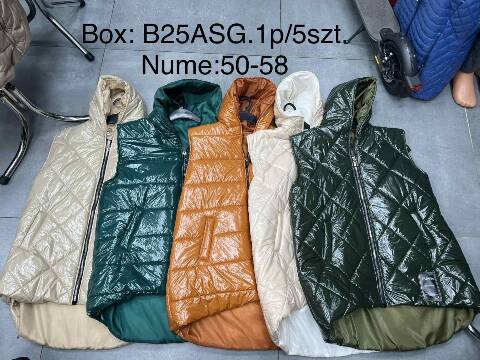 Kamizelka wiosenna damskie 4900 1 kolor 50-58