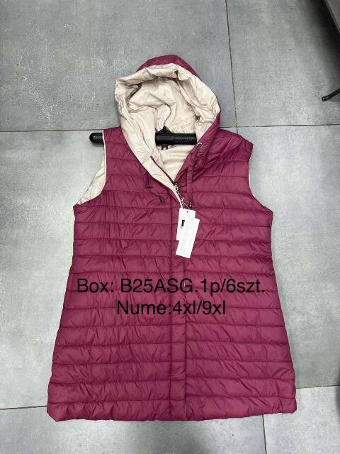 Kamizelka wiosenna damskie 4909 1 kolor 4XL-9XL