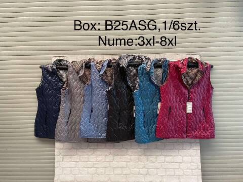 Kamizelka zimowa damskie 4912 1 kolor 3XL-8XL 1