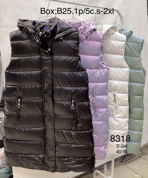 Kamizelka zimowa damskie 4915 1 kolor S-2XL
