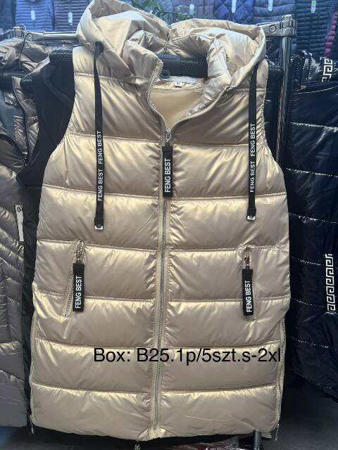 Kamizelka zimowa damskie 4918 1 kolor S-2XL