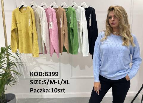 Sweter damskie B399 Mix kolor S/M-L//XL 1
