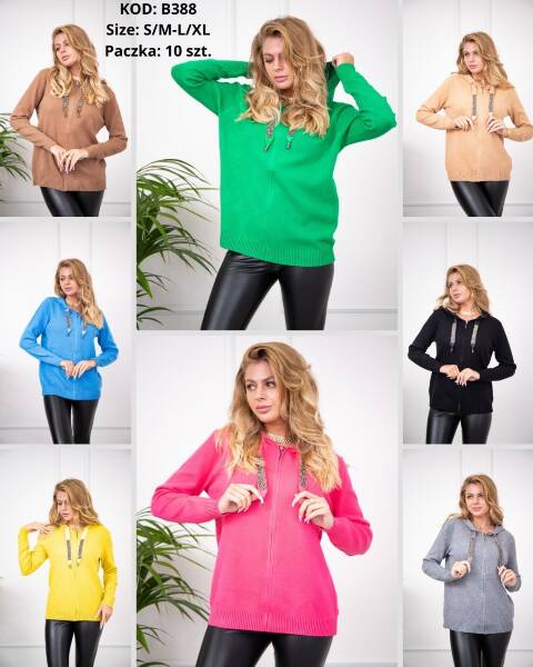 Sweter damskie B388 Mix kolor S/M-L//XL 1