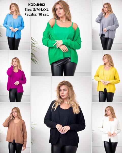 Sweter damskie B402 Mix kolor S/M-L//XL 1