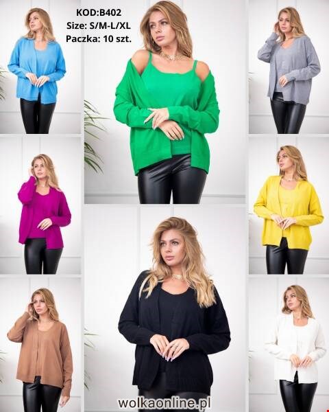 Sweter damskie B402 Mix kolor S/M-L//XL