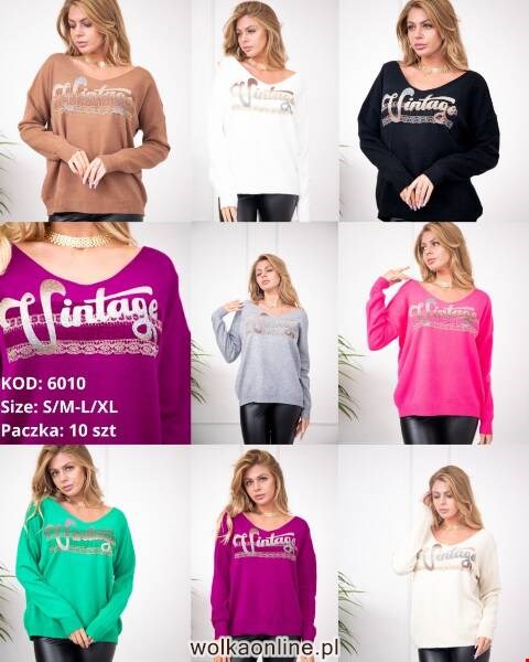 Sweter damskie 6010 Mix kolor S/M-L//XL