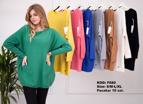 Sweter damskie F880 Mix kolor S/M-L//XL