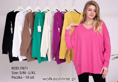 Sweter damskie F871 Mix kolor S/M-L//XL