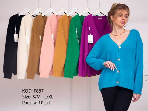 Sweter damskie F887 Mix kolor S/M-L//XL