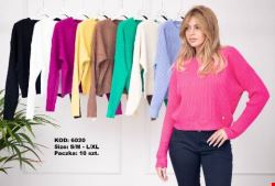 Sweter damskie 6020 Mix kolor S/M-L//XL