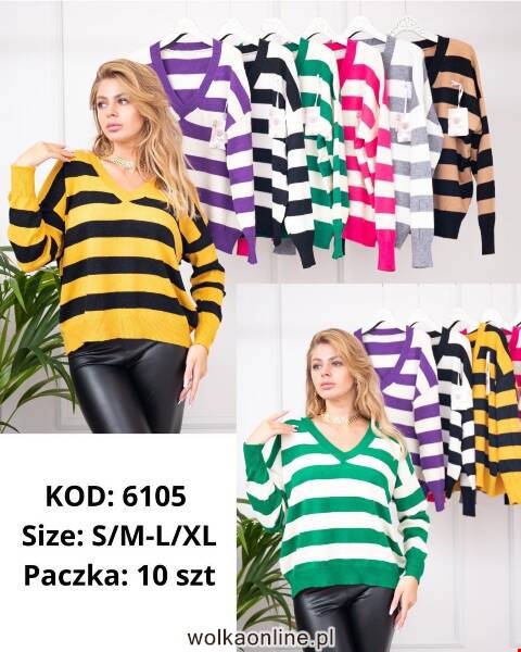 Sweter damskie 6105 Mix kolor S/M-L//XL