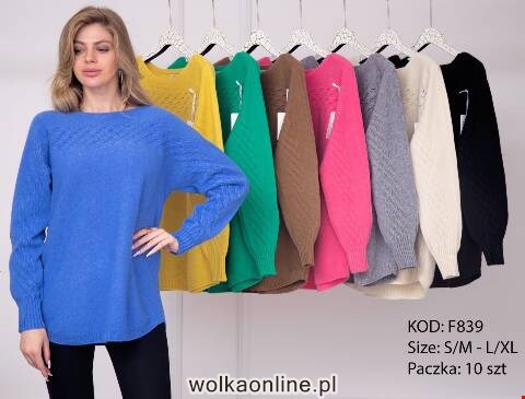 Sweter damskie F839 Mix kolor S/M-L//XL