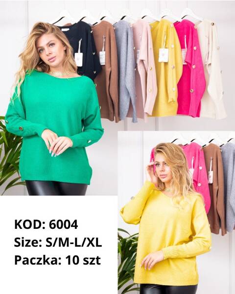 Sweter damskie 6004 Mix kolor S/M-L//XL 1