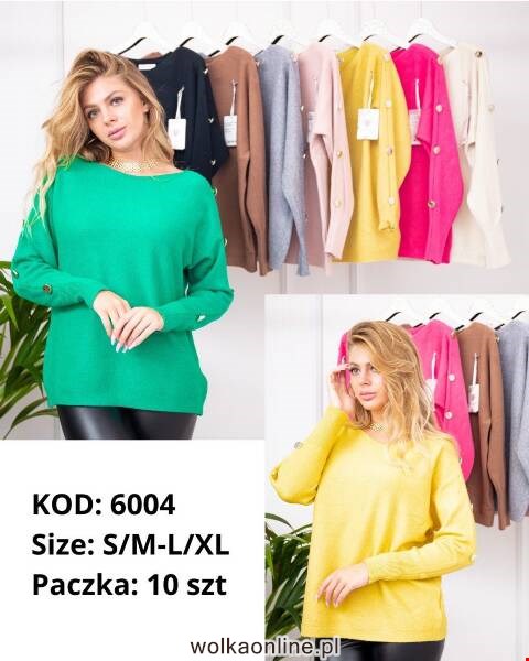 Sweter damskie 6004 Mix kolor S/M-L//XL