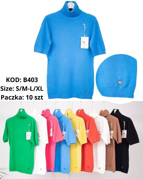 Sweter damskie B403 Mix kolor S/M-L//XL 1