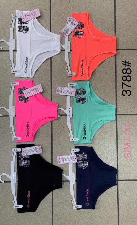 Majtki damskie 3788 Mix kolor S/M-L/XL