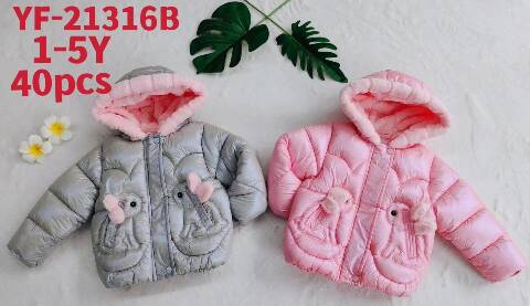 Kurtka zimowa dziewczęce YF-21316B Mix kolor 1-5 1