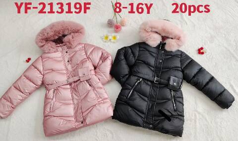 Kurtka zimowa dziewczęce YF-21319F Mix kolor 8-16 1