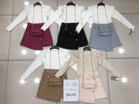 Sukienka dziewczęce 6516 1 kolor 4-14