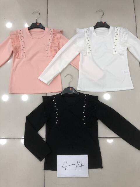 Bluzka dziewczęce 6533 1 kolor 4-14 1