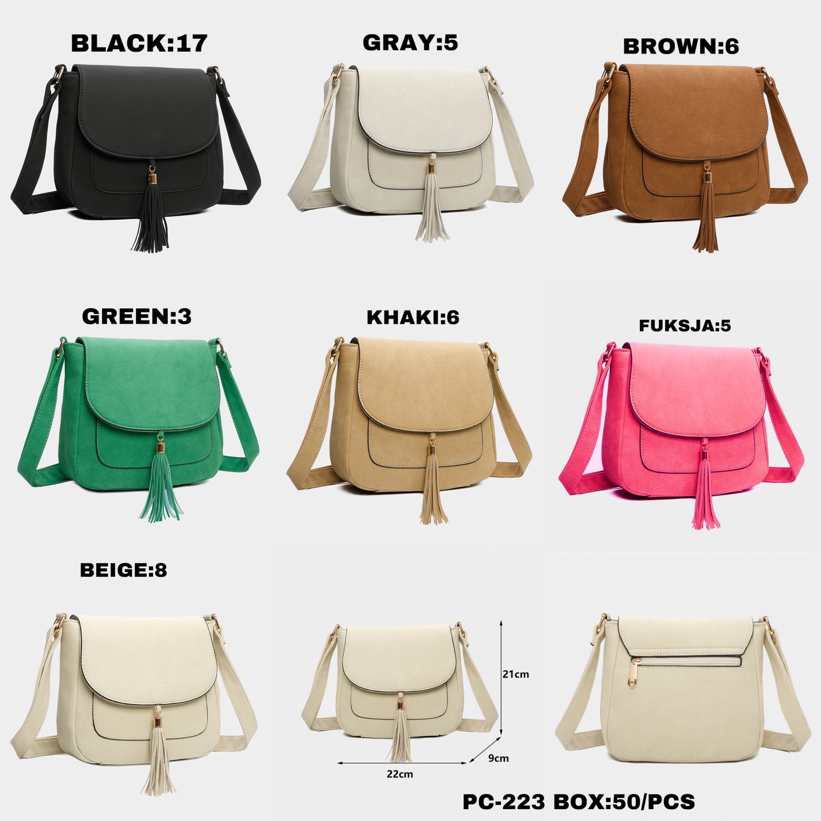 Torebka damskie PC-223 Mix KOLOR  Standard