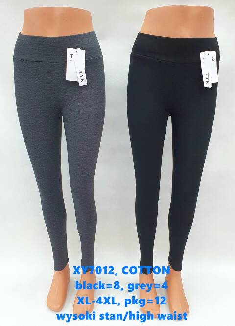 Leginsy damskie XY7012 Mix kolor 2XL-6XL 1