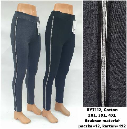 Leginsy damskie XY7112 Mix kolor 2XL-4XL 1