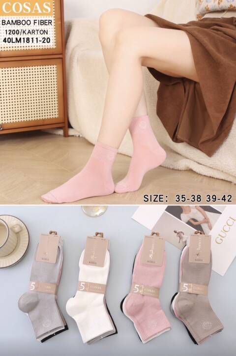 Skarpety damskie LM1811-20 Mix kolor 35-42 1