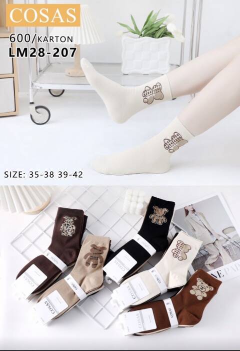 Skarpety damskie LM28-207  Mix kolor 35-42