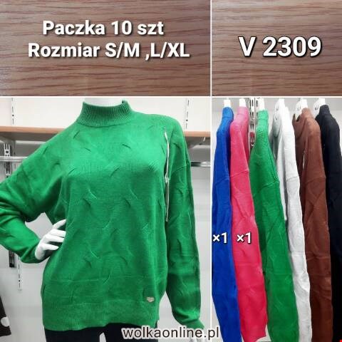 Sweter damskie V2309 Mix kolor S/M-L/XL