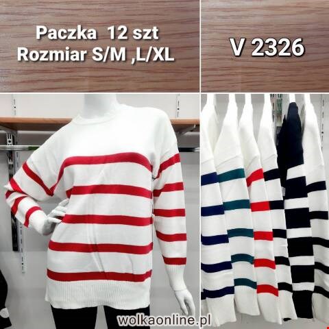 Sweter damskie V2326 Mix kolor S/M-L/XL