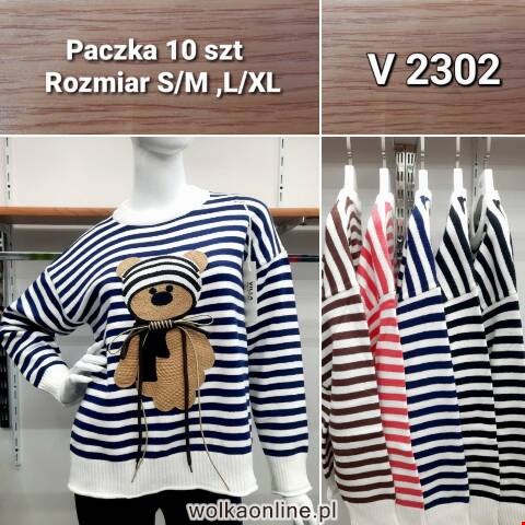 Sweter damskie V2302 Mix kolor S/M-L/XL