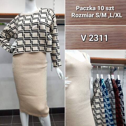Komplet damskie V2311 Mix kolor S/M-L/XL 1