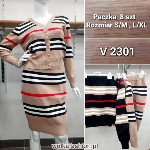 Komplet damskie V2301 Mix kolor S/M-L/XL