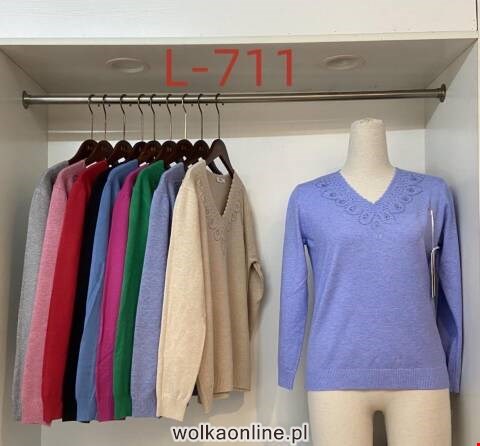 Sweter damskie L-711 Mix kolor M-2XL