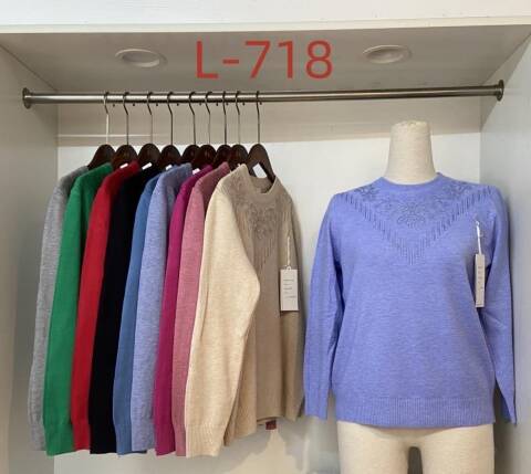 Sweter damskie L-718 Mix kolor M-2XL 1