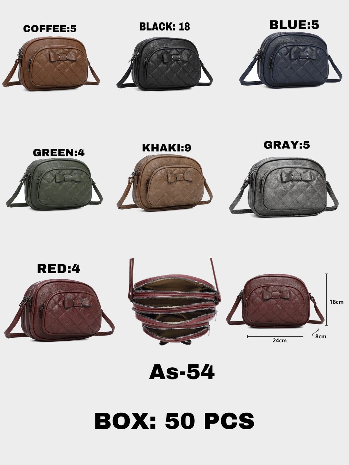 Torebka damskie AS-54 Mix KOLOR  Standard 1