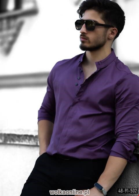 Koszule męskie na długi rękaw 7995 1 kolor S-L (Towar Tureckie)