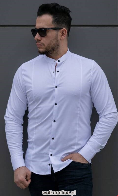 Koszule męskie na długi rękaw 7998 1 kolor S-L (Towar Tureckie)