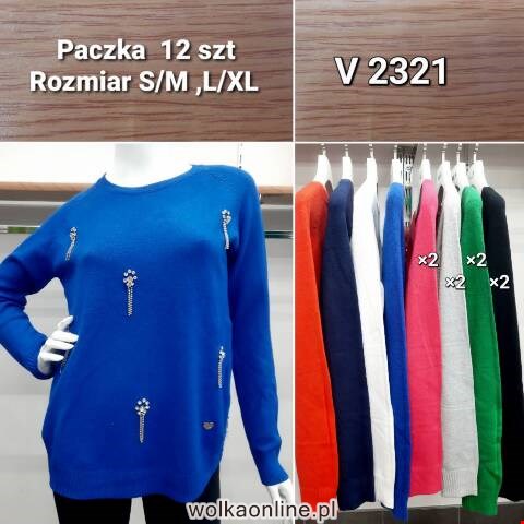 Sweter damskie V2321 Mix kolor S/M-L/XL