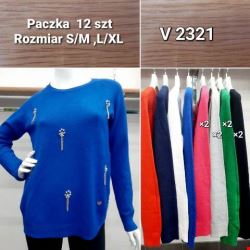 Sweter damskie V2321 Mix kolor S/M-L/XL