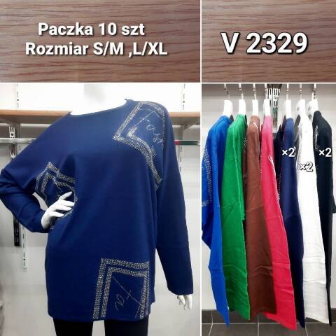 Sweter damskie V2329 Mix kolor S/M-L/XL 1