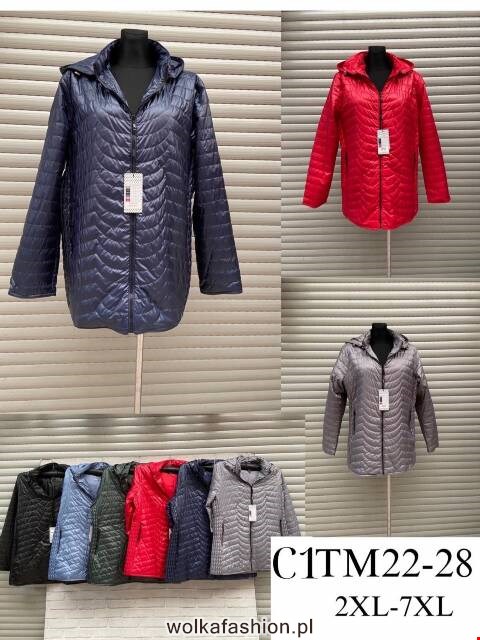 Kurtka wiosena damskie TM22-28 1 kolor 2XL-7XL