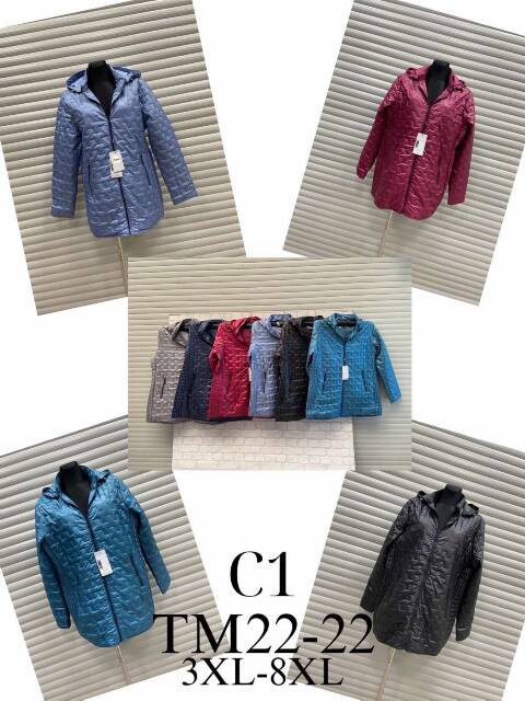 Kurtka wiosena damskie TM22-22 1 kolor 3XL-8XL 1