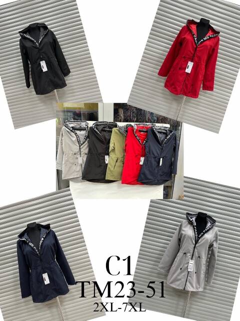 Kurtka wiosena damskie TM23-51 1 kolor 2XL-7XL 1