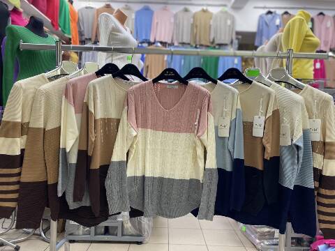 Sweter damskie 8554 Mix kolor L-3XL