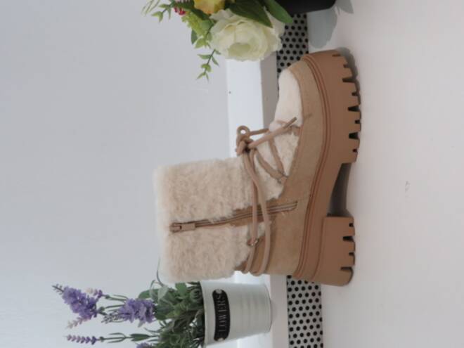Botki Damskie 9523 BEIGE 36-41 1