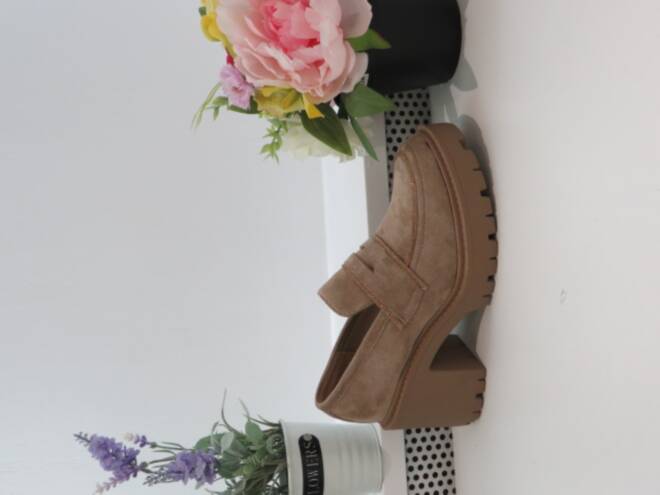 Czółenka Damskie 9526A KHAKI 36-41