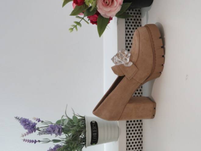 Czółenka Damskie 168-553 KHAKI 36-41 1